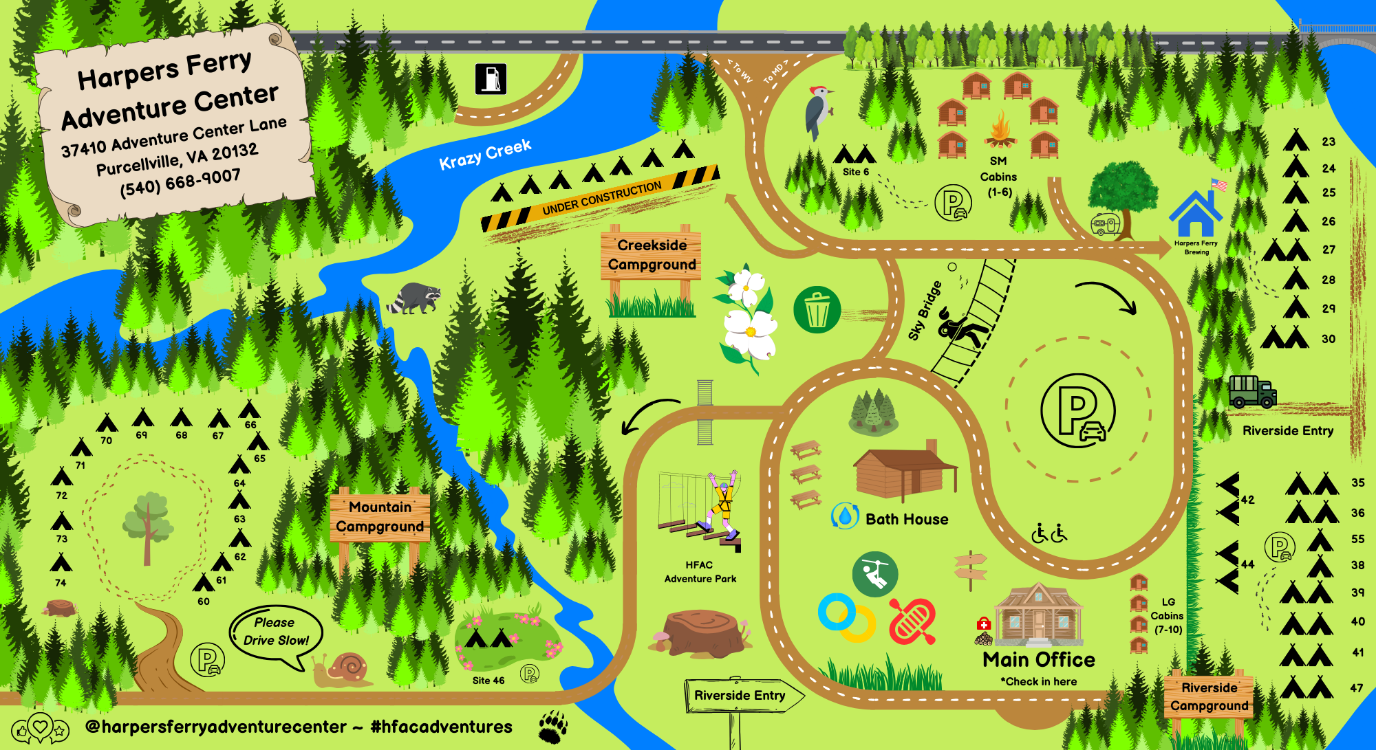 Camping in West Virginia Harpers Ferry Adventure Center