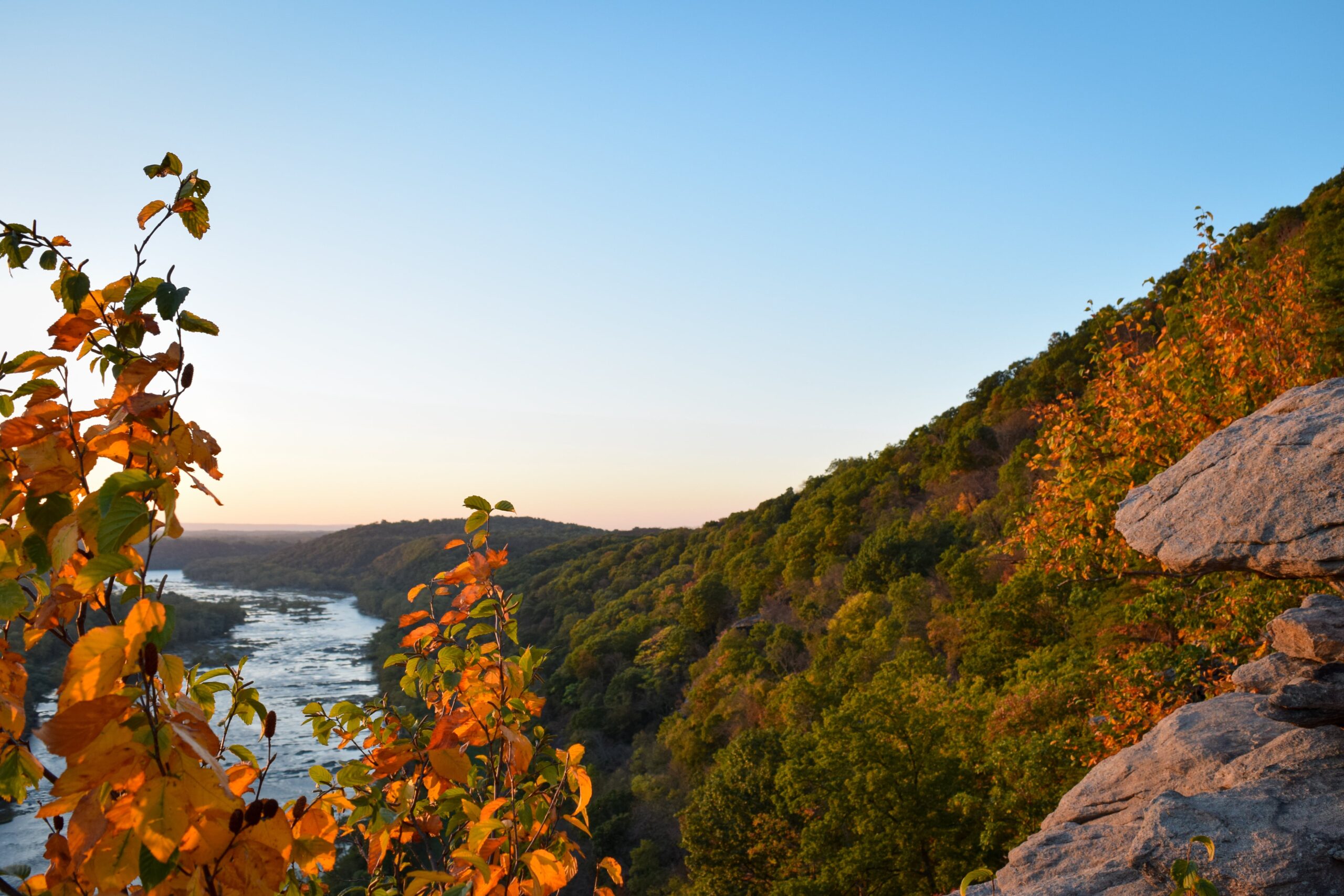 A view of the Potomac River from a hike in Harpers Ferry.